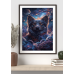 Blue Moon Dog 1 – Mystical Abstract Digital Art Print