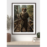 Little John Dog – Fantasy Woodland Digital Art Print