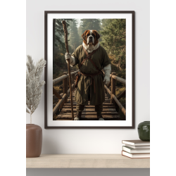 Little John Dog – Fantasy Woodland Digital Art Print