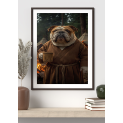 Friar Tuck Dog – Fantasy Woodland Digital Art Print