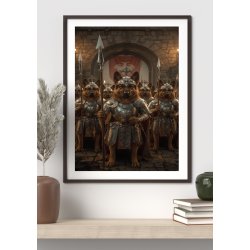 Royal Guard Dogs – Fantasy Woodland Digital Art Print