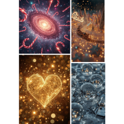 Christmas Abstract Art Print Bundle – Set of 15 (8x10”)