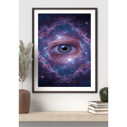 Glowing Galaxy Eye print 1