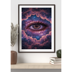 Glowing Galaxy Eye print 2