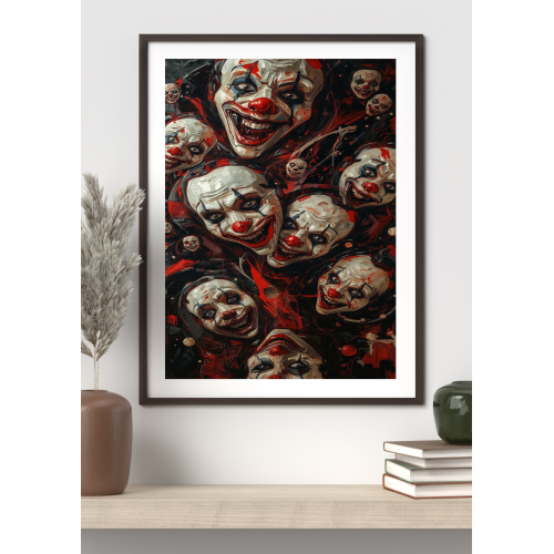 Creepy Carnival Clown poster