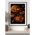 Creepy Shattered Pumpkin Print: Gothic Halloween Wall Art (8x10)