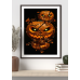 Creepy Shattered Pumpkin Print: Gothic Halloween Wall Art (8x10)