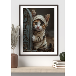 Halloween Cat Mummy Printable Art